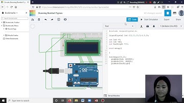 Membuat Rangkaian Sensor Cahaya (LDR) dengan LCD 16x2 (Tinkercad.com)