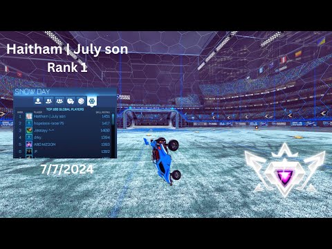 Haitham | July son Rank 1 Snow Day Replay 7/7/2024 | Rocket League