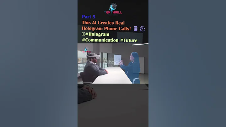 This AI Creates Real Hologram Phone Calls! 📱👻 #Hologram #Communication #Future Part 5