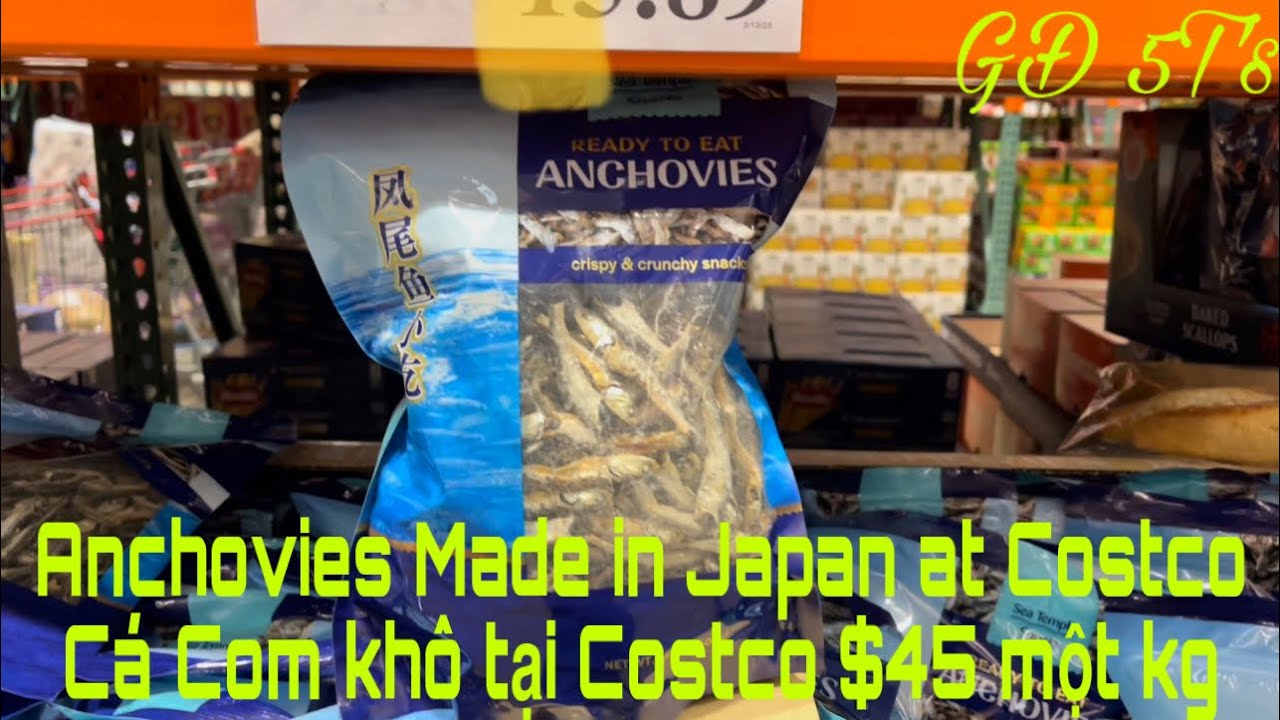 Anchovies made in Japan at Costco Các Cơm khô Tại Costco GĐ 5T tại