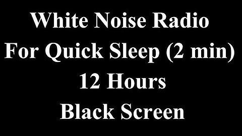 12 Hours Radio Static White Noise | Relax, Focus & Stress Relief