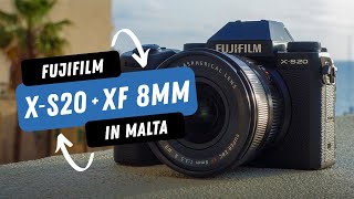 Fujifilm X-S20 & XF 8mm F3.5 R WR | First Look in Malta