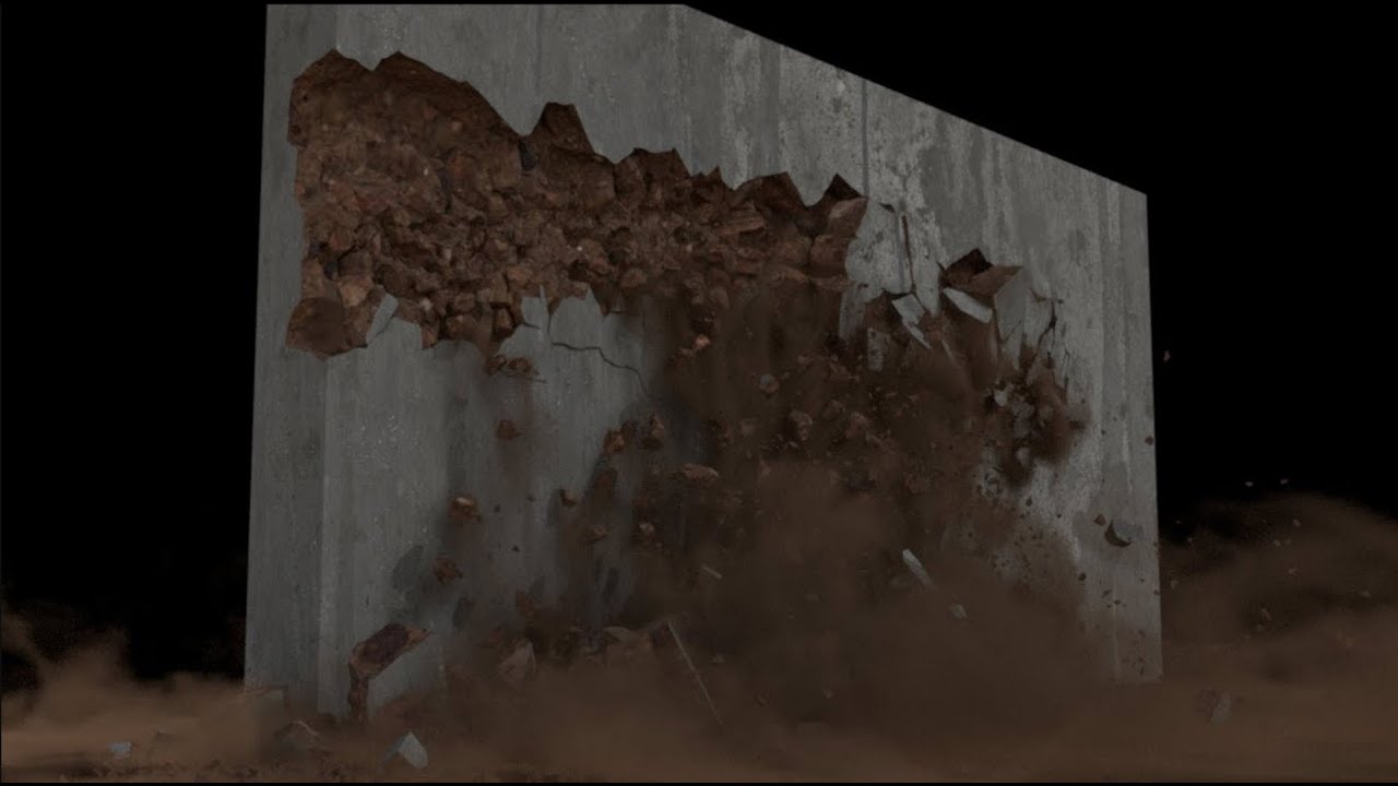 HOUDINI - Wall Destruction 1/3 - YouTube