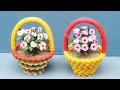 Creative Flower Pot Ideas _ Recycle Plastic Bottle Caps To Make Beautiful Colorful Flower Pots