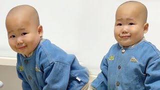 【超萌双胞胎】看这个表情就知道他在拉屎了！【西西和柚柚呀】#funny #cutebaby #萌娃 #搞笑