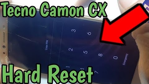Tecno Camon X CA7 Factory Reset