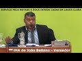 Água Invade casas Moradores em Lagoa Clara e Vereador Ima do João Balbino solicita solução Prefeita