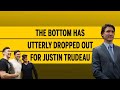 The bottom has utterly dropped out for Justin Trudeau