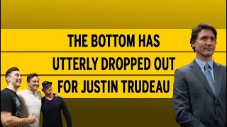 The bottom has utterly dropped out for Justin Trudeau