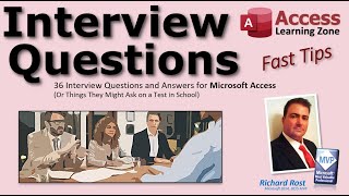36 پرسش و پاسخ مصاحبه مایکروسافت اکسس (یا چیزهایی که ممکن است در یک آزمون در مدرسه بپرسند)