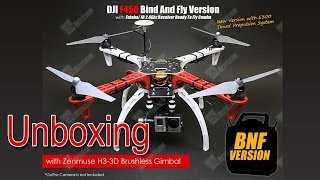 DJI F450 + NAZA-M V2 + H3-3D Part 1: Unboxing (Распаковка)