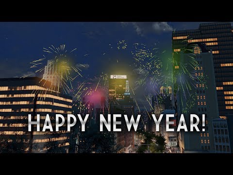 Happy New Year from New Toulouse! (Cities Skylines)