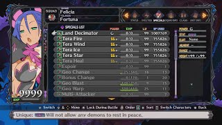 Disgaea 5 item leveling - kill bonus farming (with Land Decimator)