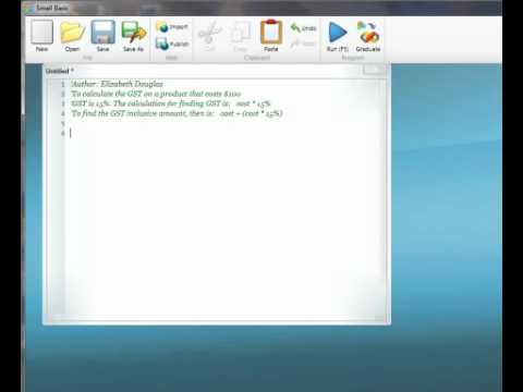 Small Basic: Calculating GST - calculations with variables