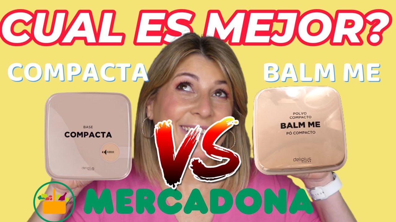 ❤️Polvos BALME 🆚 base COMPACTA de MERCADONA cual es MEJOR?🙄