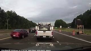 Merging on to the belt-line Wake County, NC (Heavy Traffic)