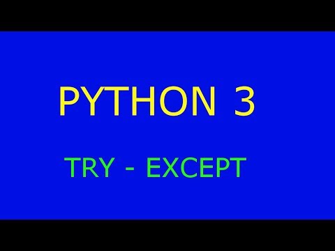 Python 3 - try / except