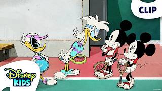 Mickey, Minnie, Donald and Daisy's Intense Tennis Game 🎾 | Mickey Mouse (Shorts) | @disneykids