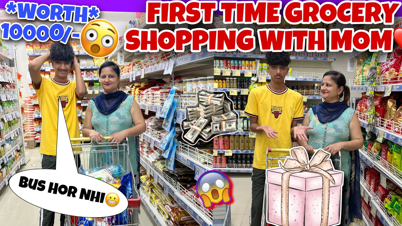 First Time GROCERY SHOPPING With MOM😍*Worth Vlog!😬