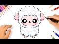 HOW TO DRAW A CUTE KAWAII SHEEP STEP BY STEP 