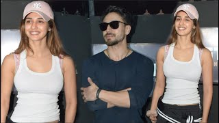 Fit & Fine Couple Disha Patani With Boyfriend Tiger Shroff At Fitness Studio !