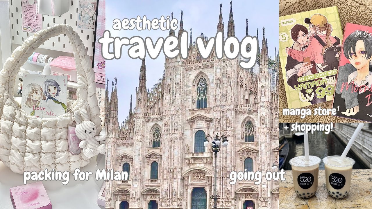 mini travel vlog: days in Milan | shopping | manga store | going out + small anime haul 