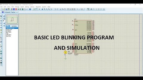 Basic program for led blinking in keil || Proteus Simulation || Simple program for beginner.