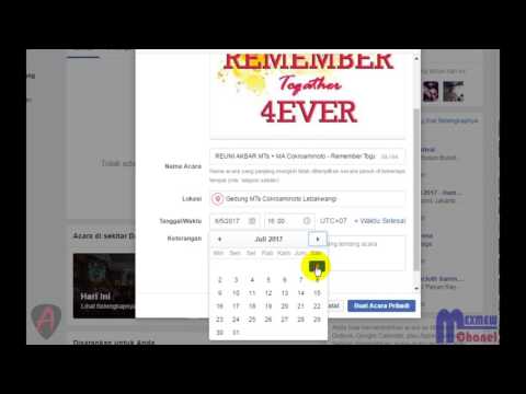 Cara Membuat Acara di Facebook - Sebagai agenda, Undangan / Pemberitahuan