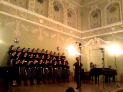 გია ყანჩელი \"ყვითელი ფოთლები\" 6-სე მუსიკალური სკოლის ბავშვთა გუნდი. თბილისის კონსერვატორია  2014