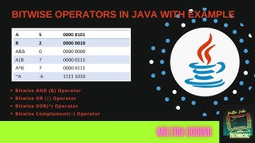 Bitwise Operators Example in Java Hindi || जावा में बिटवाइज़ ऑपरेटर्स || Milton Coding