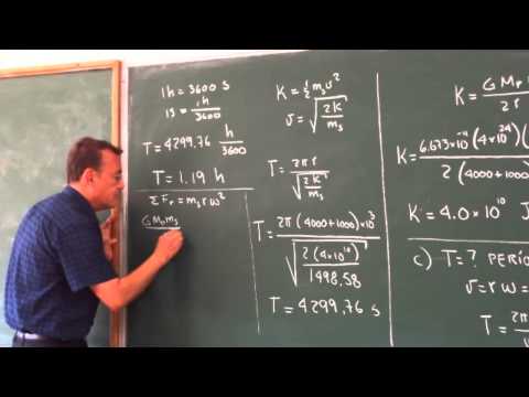 Clase 9: Problema 5; Planeta y satélite.