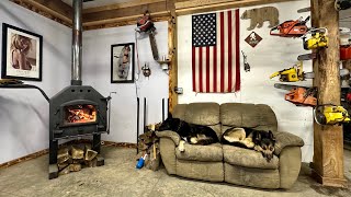 How Well This Homemade Wood Stove Heats My Barn