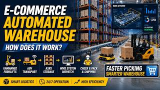 How Does an E-commerce Automated Warehouse Work? | AGV + ASRS System