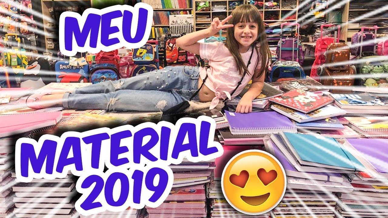 COMPRANDO MO MEU MATERIAL ESCOLAR 2019 - SOPHIA SANTINA