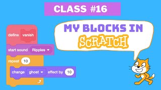My Blocks in Scratch | Custom blocks in Scratch | Scratch functions | Coding for Beginners-Class 16 screenshot 2