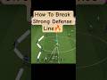 Break Strong Defense Line🔥Efootball Tips And Tricks#shorts #efootball