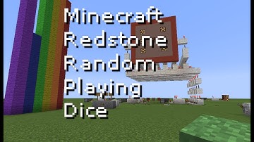 Minecraft Redstone Random Playing Dice