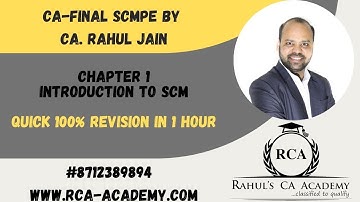 CA Final SCMPE - Revision- Chapter 1 - Introduction to Strategic Cost Management by CA. Rahul Jain