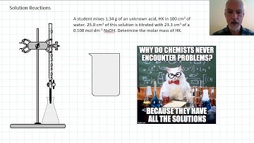 [IB Chemistry SL + HL Topic 1 Revision] Solution Reactions