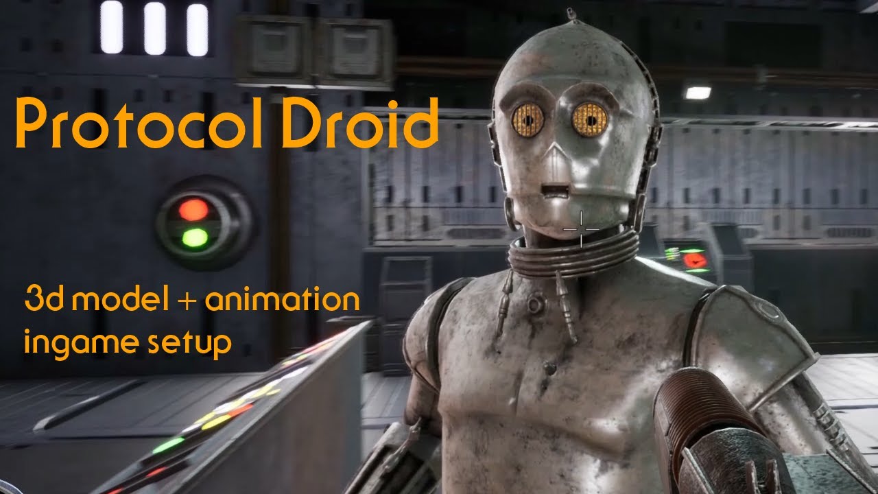 Jedi Knight - Dark Forces 2 - Unreal Engine - Protocol Droid - YouTube