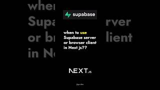 Supabase Browser vs. Server Client: When and How to Use Them in Next.js