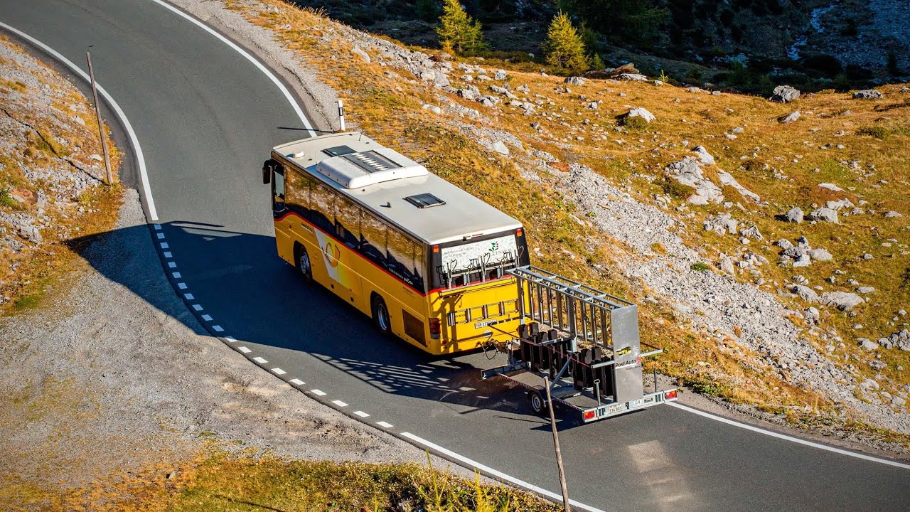 Mit dem Postauto durch die Schweiz - Im Steilanstieg auf die Griesalp