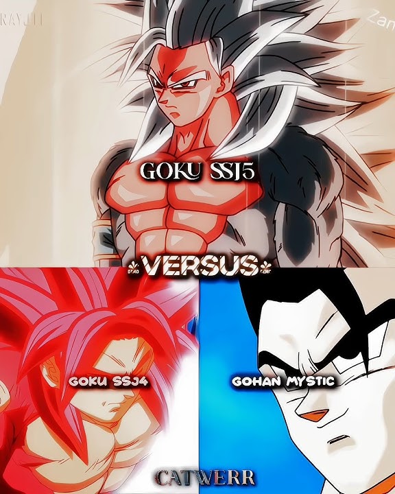 Ssj5 Vs Ssj4 Daima • Mystic Gohan #dragoball #tablos #edit #goku