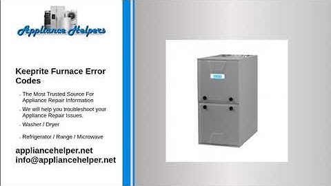 Keeprite Furnace Error Codes