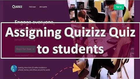 Quizizz : Part-04 Assigning a game/quiz created in Quizizz to your students