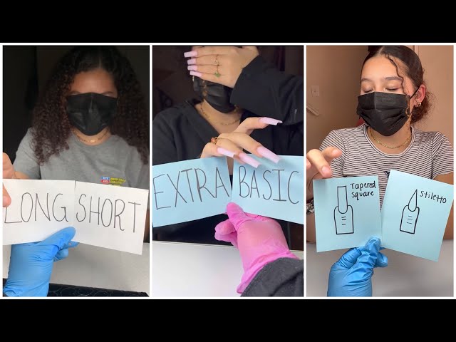 RANDOM CARDS TO CREATE A NAIL SET (BLINDFOLDED) 💅🏼 *ANACRYLICS COMPILATION* class=
