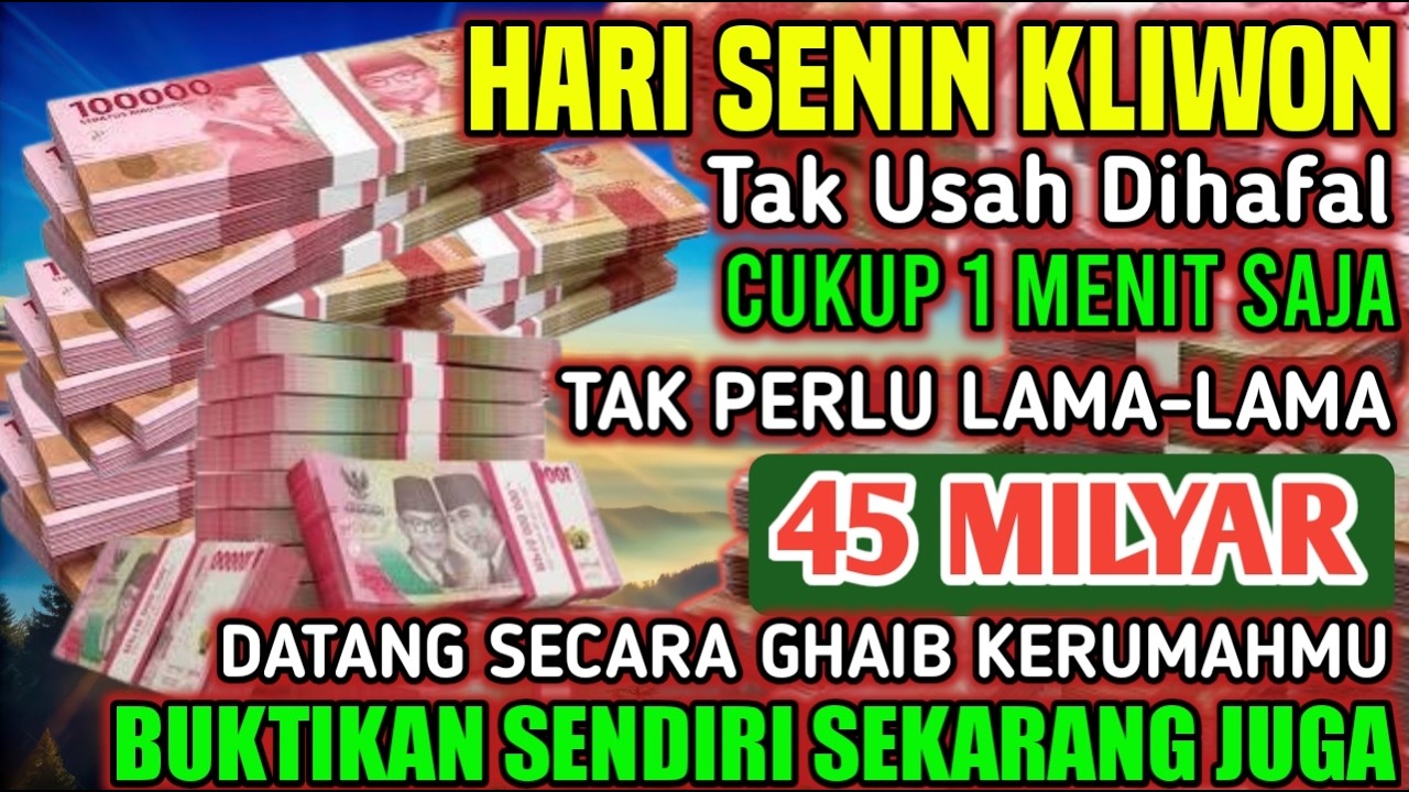 ALHAMDULILLAHBARU PUTARSEBENTAR UANG BENAR2 DATANG SENDIRI KERUMAH, DOA KEKAYAAN PALING MUSTAJAB