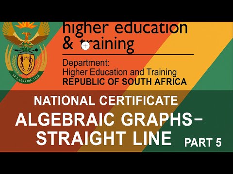 Mathematics N4 Algebraic Graphs (Straight line Functions and Graphs) @mathszoneafricanmotives