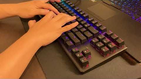 Tecware Phantom TKL Outemu Blue Switch sound test