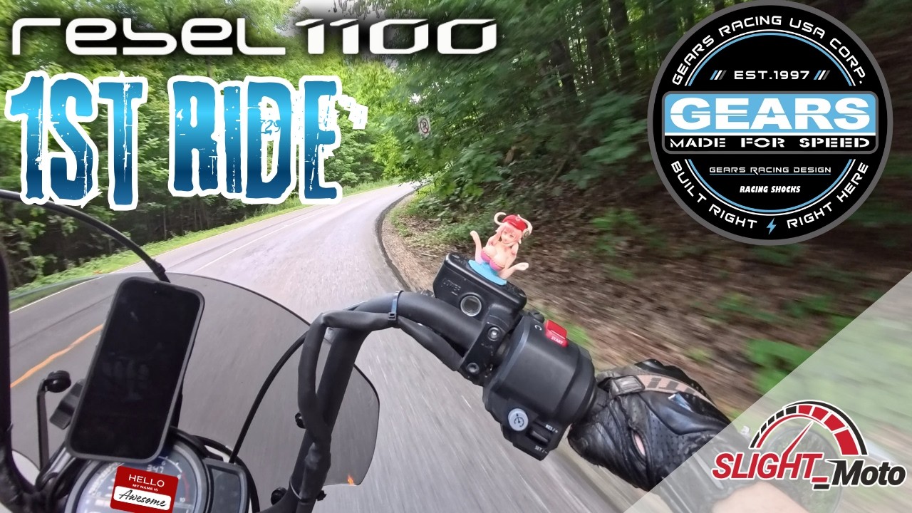 First Test! Honda Rebel 1100, GEARS RACING Suspension - First thoughts.